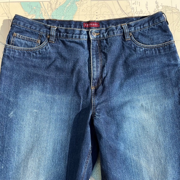 Nevada Dark Wash Fleece Lined Jeans 44 x 34 - Picture 6 of 9